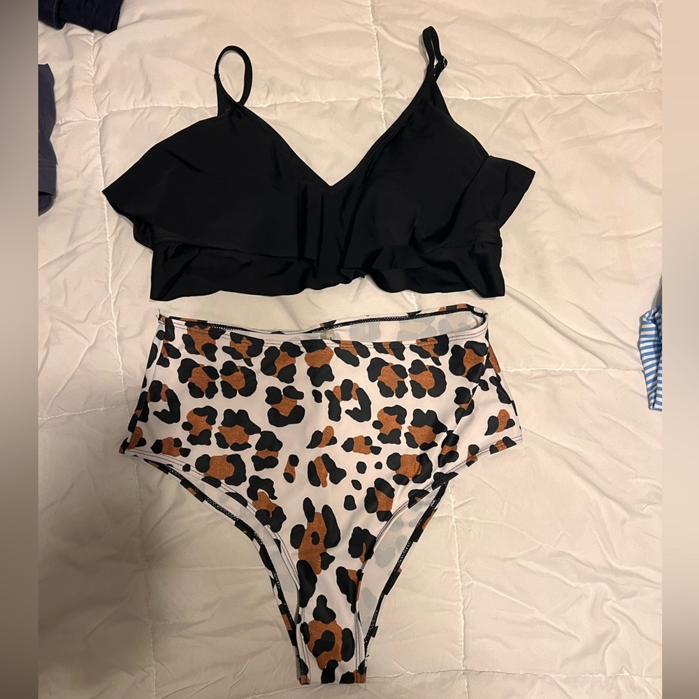Leopard print bikini